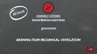 Weaning Mechanical Ventilation with Dr Cavallazzi [upl. by Reinhold]