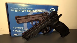 Airsoft  ASG CZ 75 SP01 Shadow  Springer  Review [upl. by Novad]