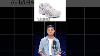 Top 10 Most Selling Shoes Brands In India shoes sneaker fashion nike adidas puma redtape [upl. by Eemak190]