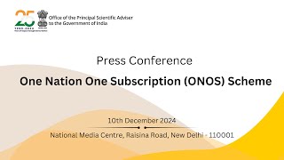 Press Conference on ‘One Nation One Subscription ONOS’ [upl. by Hoi]