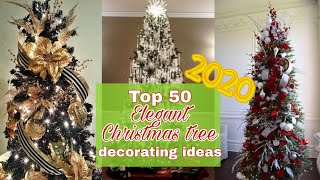 TOP 50 Elegant Christmas Tree Decorating Ideas 2020 [upl. by Yahsal]