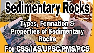 Sedimentary Rocks  Its TypesFormation amp Properties  Part2b  For CSSIASUPSCPMS  اردوहिंदी [upl. by Alejandro]