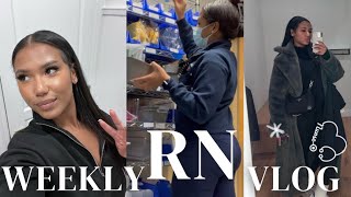 WEEKLY VLOG  REGISTERED NURSE  3 12 HR SHIFTS  MAINTENANCE  SHOPPING [upl. by Drais]