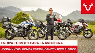 EQUIPAMOS LA BMW R1300 GS HONDA CB750 HORNET Y HONDA NX500 PARA RODAR POR ASTURIAS [upl. by Celine92]