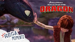 Hiccup Meets Toothless 🐲✋  How To Train Your Dragon  Movie Moments  Mega Moments [upl. by Scharf]