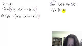 Prädikatenlogik Beispielbeweis [upl. by Ahseiyn]