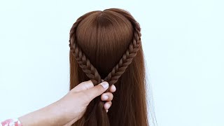 super easy hairstyles  quick hairstyle for everyday  Hair Styler [upl. by Harwilll636]