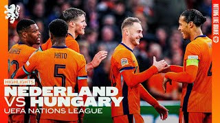 Qualified for the NationsLeague QUARTERFINALS 💪  Highlights Nederland  Hungary [upl. by Nomi]