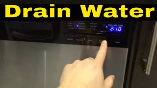 How To Drain Water From A DishwasherTutorial [upl. by Nannah]