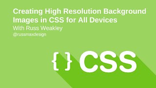 Creating High Resolution Background Images in CSS [upl. by Arnelle]