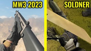 COD MW3 2023 vs Soldner Secret Wars  Weapons Comparison [upl. by Ewold]