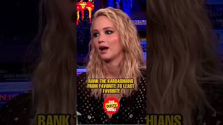 Jennifer Lawrence Ranking The Kardashians 🤭😆 shorts [upl. by Fine]