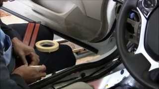 2013 Civic Illuminated Door Sill Trim Installation [upl. by Lenrad346]