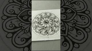 Quick and Easy Mandala Flower Tutorial mandalaart flower [upl. by Aderf698]