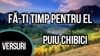 Făti timp pentru ElVersuri Puiu Chibici [upl. by Pomfret776]