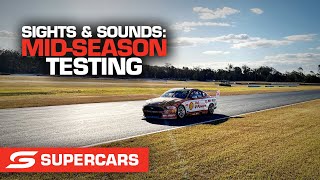 Sights amp Sounds Queensland Raceway test day  Supercars 2022 [upl. by Valencia]