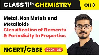 Metal Non Metals and Metalloids  Classification of Elements  Class 11 Chemistry Chapter 3 [upl. by Bertasi]