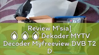 Review Msia 🔥🔥🔥Dekoder MYTV Decoder Myfreeview DVB T2 Decoder TV Box Digital TV Decoder Receiv [upl. by Eceinahs]