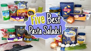 5 of the BEST Pasta Salads  EASY Refreshing Summer Recipes  Julia Pacheco [upl. by Eilitan109]