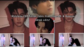 Watching EXO Tiktok edits feat some SuperM amp Xiaojun Tiktok edits  These edits are a lot [upl. by Ainirtak]