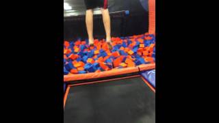 Double front flip into foam pit [upl. by Boleslaw]