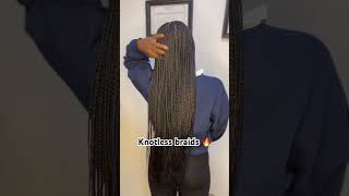 Knotless braids sur cheveux courts 😍knotlessbraidsbraids hairstyle happybeautybydoricebelgium [upl. by Jeffers992]