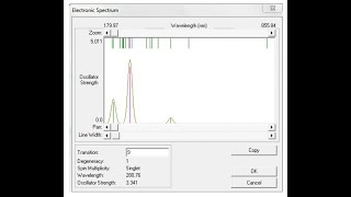 Lecture6Hyperchem Calculating UVVis Spectrum [upl. by Nagud]