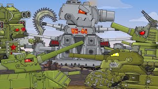 All episodes VK44 Fight on the line of defence  Cartoons about tanks [upl. by Macknair]