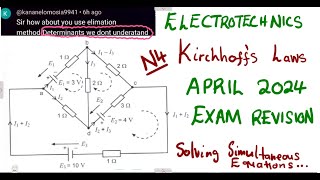 Kirchhoffs Laws April 2024 Principles of Electricity mathszoneafricanmotives mathswithadmirelightone [upl. by Reiniar574]