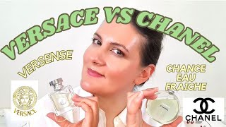 CHANEL CHANCE EAU FRAICHE VS VERSACE VERSENSE  Full Review amp Comparison [upl. by Kopaz880]