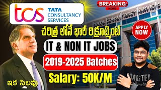 FINALLY TCS MEGA HIRING STARTED  IT amp NON IT JOBS  TCS JOBS  20192025 batches  Latest Jobs 2024 [upl. by Janiuszck]