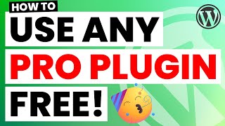 How I Use All WordPress PRO Plugins Absolutely FREE  No Kidding [upl. by Etnoval]