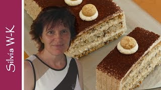 Eiskaffeeschnitte  ohne Gelatine  IceCoffeeCake  Torte [upl. by Aimet]