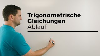 Trigonometrische Gleichungen Masterplan Ablauf sinx cosx  Mathe by Daniel Jung [upl. by Manbahs]