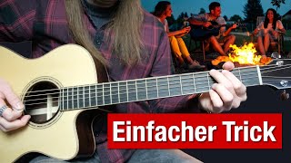 Wie du überzeugend Lagerfeuer Gitarre spielst [upl. by Nordek]