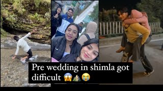 Pre wedding shimla got difficult 😱⛰️ shimla vlog viralvlogs share mountains [upl. by Sweyn]