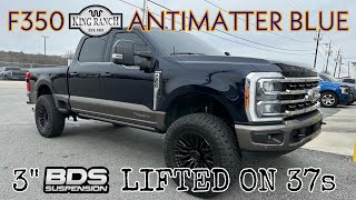 2023 Antimatter BlueStone Gray FORD F350 KING RANCH 3quot LIFTED on 37s [upl. by Neelyhtak]