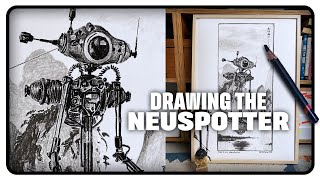 Drawing Maschinen Krieger Neuspotter in Japanse landscape [upl. by Marilee]