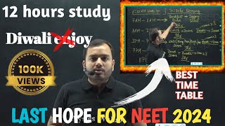 Best time table to clear backlog for neet 2024 by alakh sir  Golden time  Physics wallah [upl. by Hsina]