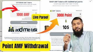 AddmeFast AMF Token Sell 2022 How To Withdraw Amf Token  Earn Money Daily 500 PKR No Investment [upl. by Maghutte]