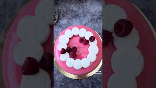 Entremets vanille framboise 🍧 Vous voulez la recette ⁉️ [upl. by Hennahane]