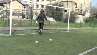 exercice vivacité 7 gardien de but goalkeeper training portero goalkeeping entrainement football [upl. by Gabrielson969]