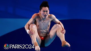 Chinas excellence on display in mens 3m springboard semifinal  Paris Olympics  NBC Sports [upl. by Eitsyrc]