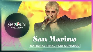 Achille Lauro  Stripper  San Marino 🇸🇲  National Final Performance  Eurovision 2022 [upl. by Melisse]