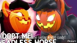 adoptme WEEK 2 HALLOWEEN 🎃 ADOPT ME UPDATE  HEADLESS HORSE 🐴 Jackyllhydra [upl. by Leirea290]