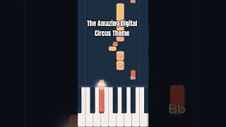 The Amazing Digital Circus Theme  Piano Easy Tutorial For beginners shorts piano [upl. by Dewhurst]