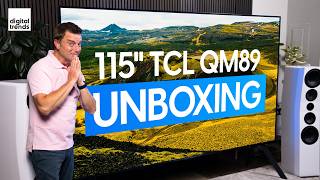 Unboxing the Biggest TV Ever  TCL 115Inch QM8 [upl. by Amelia]