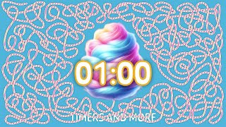 1 Minute Cotton Candy Bomb 💣 Timer [upl. by Prasad]