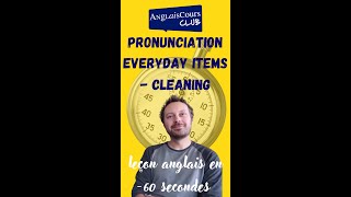 Pronunciation Everyday Items  Cleaning  Short [upl. by Selie]