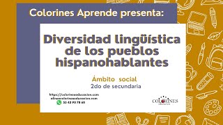 Diversidad lingüística pueblos hispanohablantes [upl. by Ellersick]